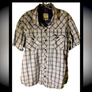 Mens Large Ecloths Short Sleeve Relaxed Fit Shirt Casual